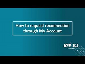 How to request reconnection through My Account | LG&E and KU
