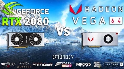 VEGA 64 OC vs RTX 2080 test in 8 games