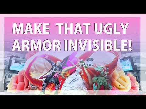 PSO2 Tips - How to make Armor invisible!