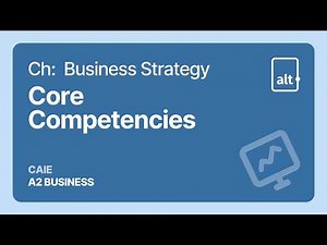 Core Competencies | Business Strategy | A Level Business 9609
