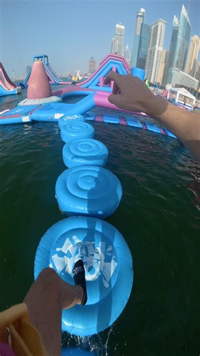 Water park near miss