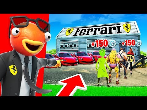 J'OUVRE un MAGASIN de FERRARI pour GAGNER des V BUCKS ! Fortnite Saison 7