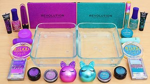 66K views · 1.8K reactions | Purple vs Teal Green - Mixing Makeup and Eyeshadow into Slime ASMR #asmr | Lena Slime and Makeup ASMR | Facebook