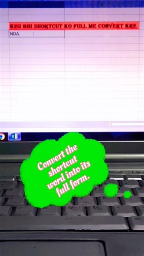 Convert shortcut word into full form. #computer #excel #ytshorts #shorts #knowledge #education #yt