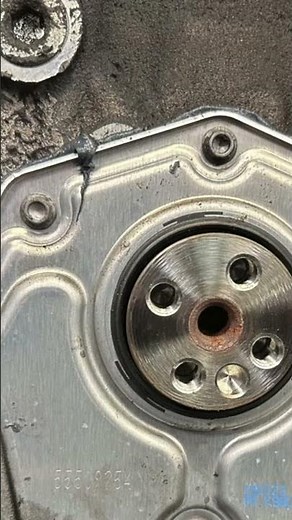 3.0 Duramax diesel block plug engine oil leak near front cover