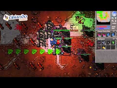 Tibia: Guía - Hunt en Lizard Chosen - EK con ED - 900k exp/hora