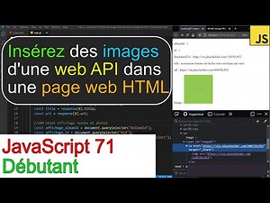 JavaScript71-Insérer des images d'une API web sur une page web html avec insertAdjacentHTML