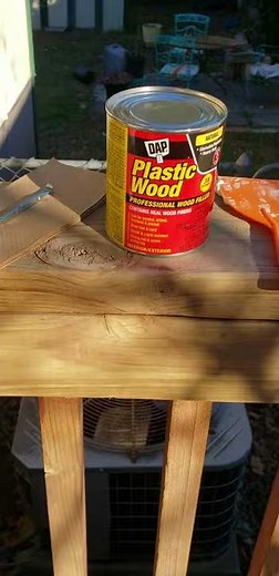 DAP wood filler application Pt. 1