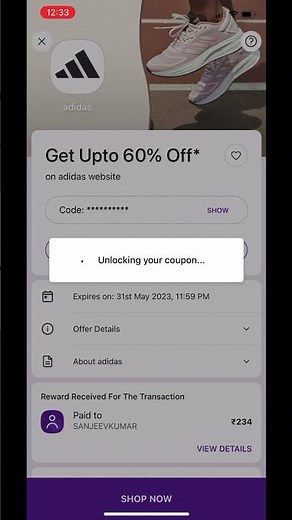 Adidas Coupon Code| 60% off #viral | #trending