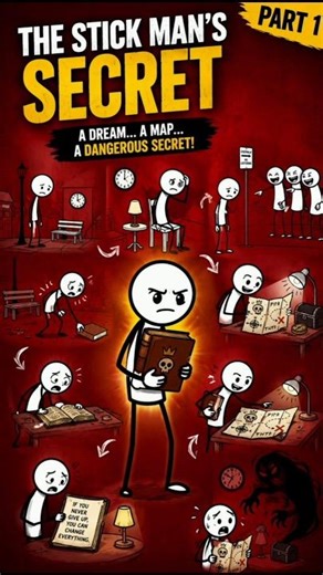The Stick Man’s Secret 😨 | A Lonely Man Finds a Dangerous Map! (Part 1)