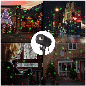 Watch Christmas Motion Raindrop LED Laser Light Projector for Holiday on Amazon Live