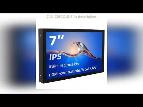 #7 Inch Portable Display IPS 1024x600 LCD HDMI-compatible VGA AV Input DC Type C Power In for PC La