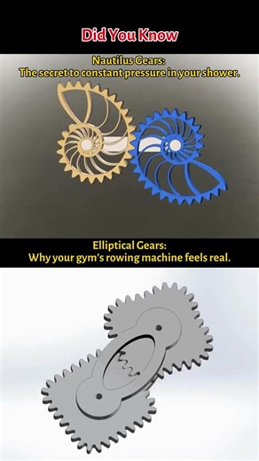 How Non-Circular Gears Work: The Variable Torque Secret 🤯🔥 #shorts