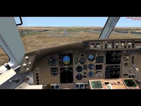 FS2004 Level-D B-767 OMDB landing