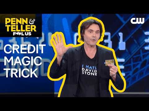 French Magician Performs Credit Card Magic Trick | Penn & Teller: Fool Us | The CW