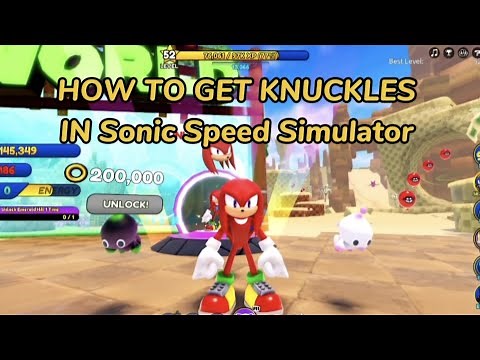 How to Get Knuckles In Sonic Speed Simulator In Roblox!