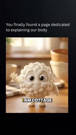Explaining Our Body on Instagram: "Cottage cheese is a fresh, soft cheese made from the curds of cow’s milk. It is produced by curdling milk, then draining the whey while keeping the curds loose rather than pressing them together. This process gives cottage cheese its characteristic mild flavor and slightly lumpy texture. Unlike aged cheeses, it is not ripened, so it remains white and has a clean, lightly tangy taste. Nutritionally, cottage cheese is valued for its high protein content and relat
