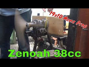 Zenoah 38sc Petrol Engine being run up, An Easy Starter