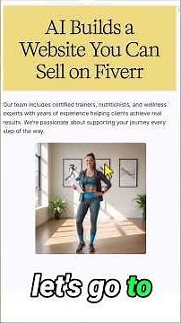 AI Builds a Website You Can Sell on Fiverr #workfromhome #tech