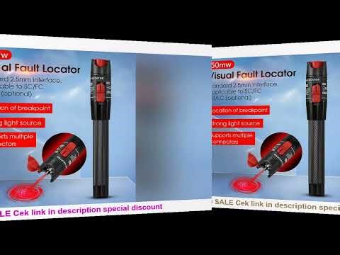 COMPTYCO 50MW FTTH Fiber Optic Tester Pen Type Red Laser Optical FiberLight 50KM Visual Fault Locato