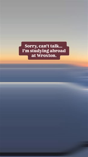 Everyone’s “I’m kinda busy” hits different — but this one? It’s studying abroad in England, living in a 400-year-old Abbey, and getting college credit for it. At Wroxton College, your classroom has chandeliers, your weekends are adventures, and your “busy” means living your best life abroad. Don’t wait for another semester to pass you by. Start your Wroxton story this Spring 2026. Apply now — even if you aren’t sure how it’ll all work out. We’ll help you figure out the classes and credits with y