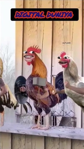 Bahubali मुर्गा सेना#viral #funny #chicken #animals #cats #tool#hathiyar#fun#food #viralvideo#army
