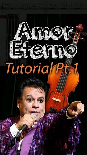 Tutorial Amor Eterno en Violín 🎻 Pt.1 #amoreterno #juangabriel #violin #tutorial #aprende