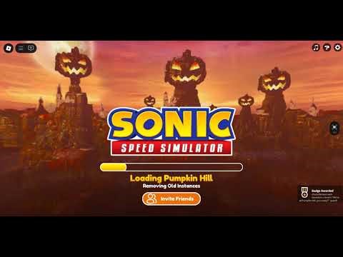 trying the new Halloween update in Sonic speed simulator.