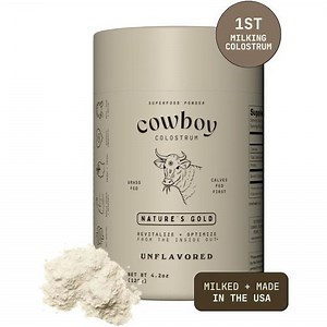 Colostrum Powder - The Exclusive 1st Milking Whole Colostrum- Grass Fed Colostrum Supplement For Gut Health, Immunity, Skin & Hair. Non-GMO (Unflavored, 40 Servings) 136G