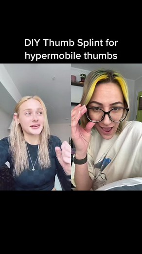 #duet with @chrissymarshall_ #LifeHack thank you so much for sharing this! I’m really digging all of these DIY ring splint tutorials. Please don’t hurt yourself! #hypermobilefingers #thumbsplint #ringsplints #diy #hypermobileehlersdanlossyndrome #bendybody #spooniehack #hypermobilityhack #hypermobilethumb #laxjoints #subluxation