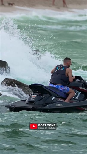 Jet Ski CRASHES into Rocks at Haulover Inlet _ | BoatZone RAMPS | Facebook