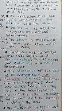 Introduction to MS-Excel l MS-Excel Basics l Key Points #shorts #computer #excel #spreadsheet