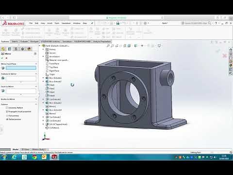 Solidworks-tutorial-Housing-Exersice 6