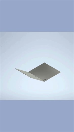 Folding Mechanism with Hinges 🔩 | Sheet Metal Motion Animation in Inventor | SHORTS | DEVELOPMECH