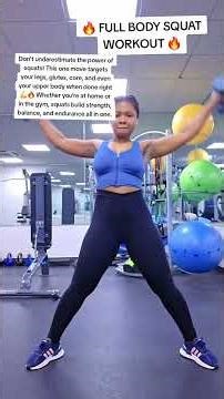 🔥 FULL BODY SQUAT WORKOUT 🔥#gymlife #exercise #gymmotivation #fitness #homeexercise #gymtime
