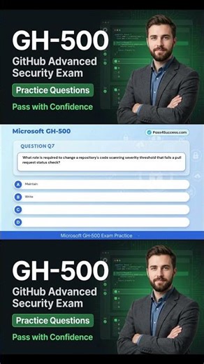 GitHub Advanced Security Exam | GH-500 Practice Questions