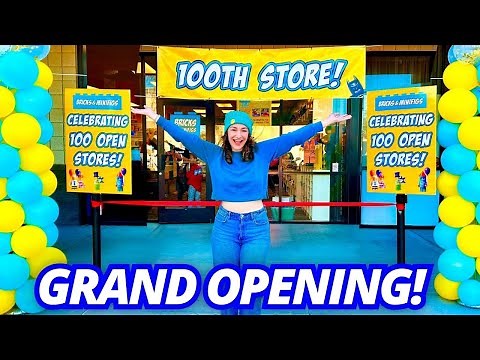 Bricks & Minifigs 100th Store GRAND OPENING! 700+ LEGO FANS IN LINE