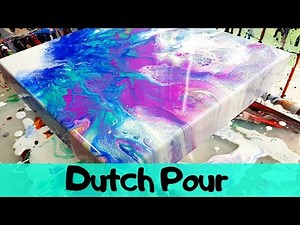 Dutch Pour with COLOR SHIFT Paint - Rinske Douna inspired Acrylic Pouring Technique(2019)