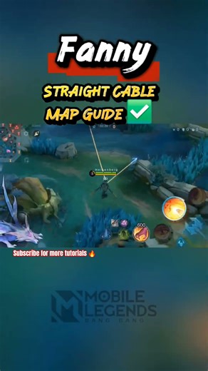 Fanny Straight Cable Tutorial & Map Guide 🔥 #mobilelegends #mlbb #fannyvideo #fannytutorial #gaming