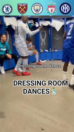 Dressing room Dance🕺#shorts #football