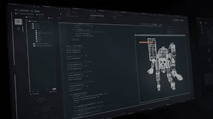 Electronic software technology used by the programmers. Electronic software technology developing the character models for modern games. Entering the code into the electronic software technology