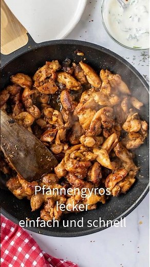 Gyros Rezept - leckeres Gyros aus der Pfanne - einfaches und schnelles Rezepte - zart, saftig