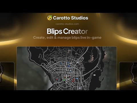 [FREE] FiveM Blips Creator Script | Carotto Studios (ESX/QB/QBOX)