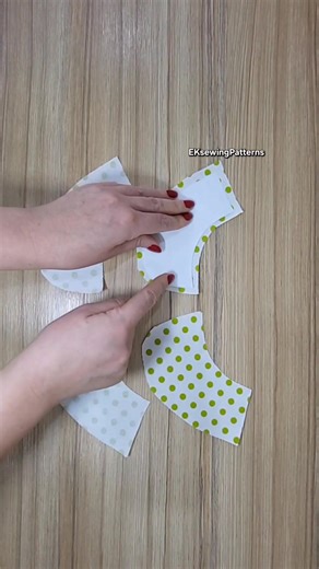 How to sew a cute **flat collar with ties** ✂️ In this video I show an easy way to **draw, cut and sew a flat collar** step by step. This style is often called a **Peter Pan collar**, and it instantly makes a simple garment look soft, feminine and charming. In the tutorial you will learn: • how to draw the collar pattern • how to cut it neatly • how to sew it to the neckline • how to add sweet tie ribbons This is a **very beginner-friendly sewing project**, but the result looks elegant and styli