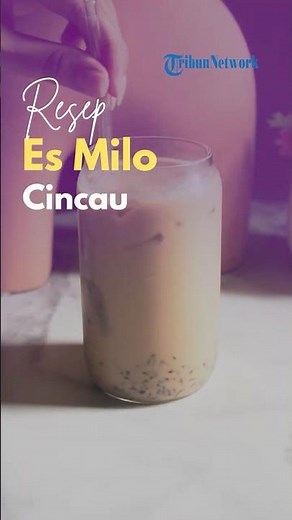 Es Milo Cincau 3 Bahan, Minuman Segar dan Mudah untuk Takjil Buka Puasa Auto Cuan | RESEP