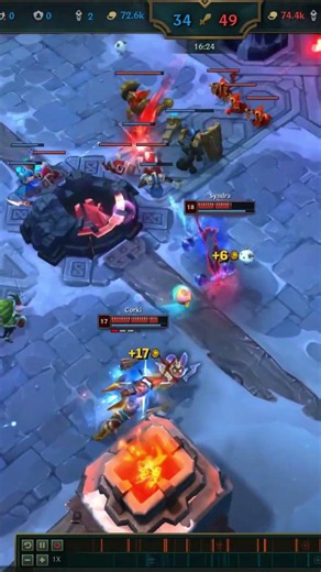 simplesmente APAGUEI o time inimigo 🌊💀 #syndra #aram #leagueoflegends