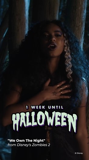 Are you ready to own the night in one week on Halloween? 🌕 Add the Disney Halloween playlist to your haunted rotation! https://open.spotify.com/playlist/37i9dQZF1DWYa1w6FMMTnG Disney's #ZOMBIES 2 is available now on Disney . | Walt Disney Records