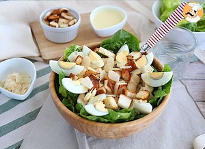 Receita de salada caesar (salada césar)