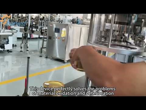 small gold bowl vacuum sealing process: semi-automatic operation, locking in freshness.