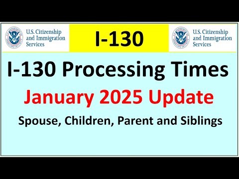 I-130 Processing Times for January 2026 | Spouse, Parent Children and Siblings`